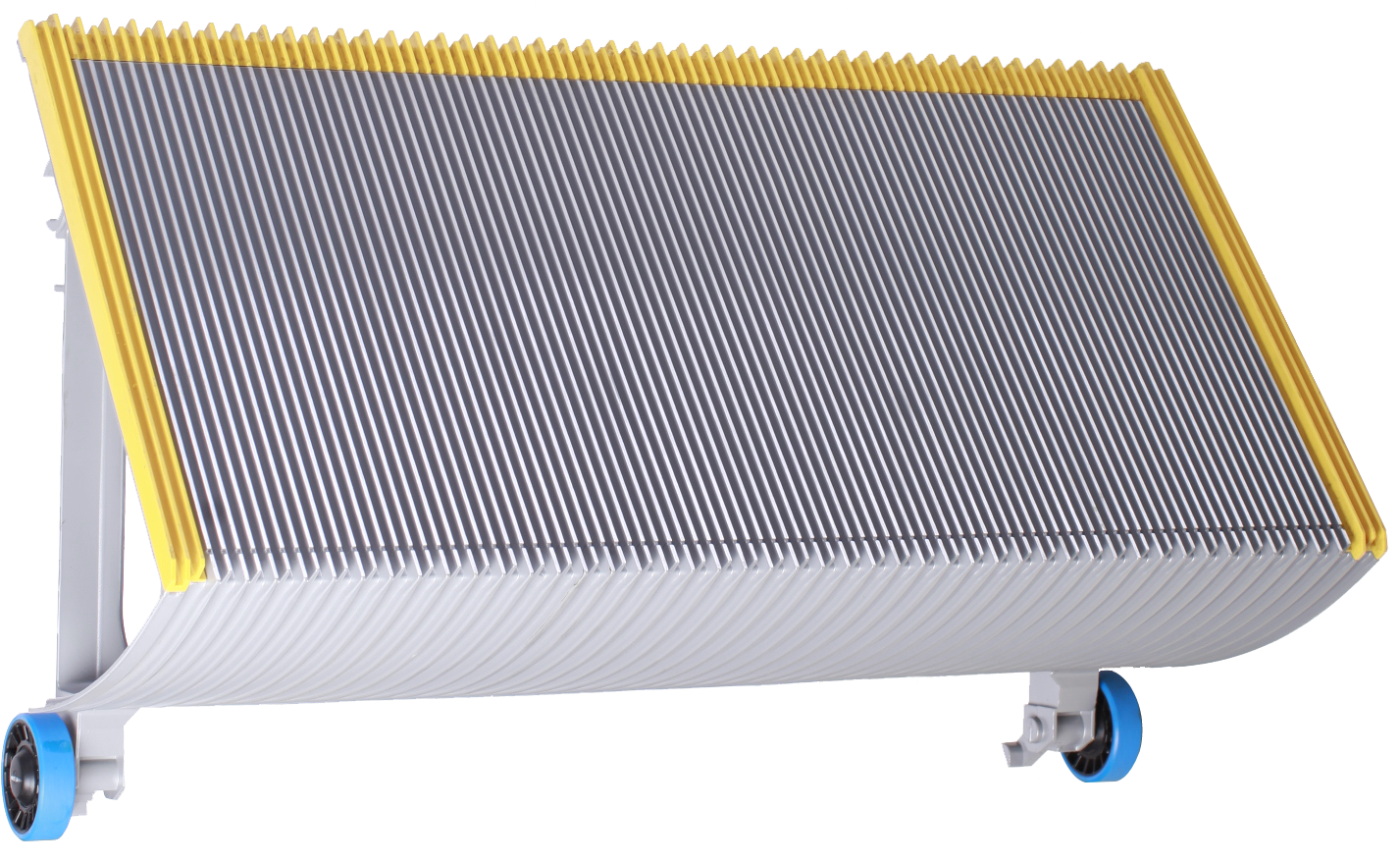 迅达铝合金梯级 三面黄边塑料边框