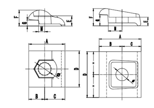 GAB01-07  CASTING RAIL CLIP