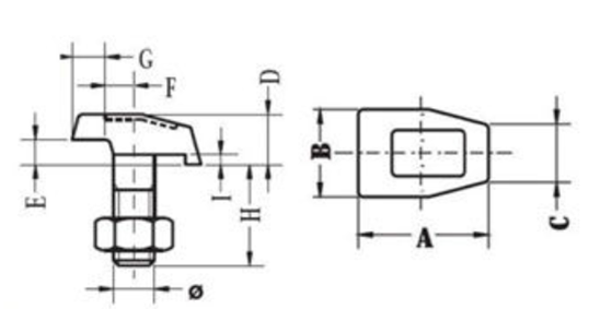 GAB01-08  T TYPE RAIL CLIP